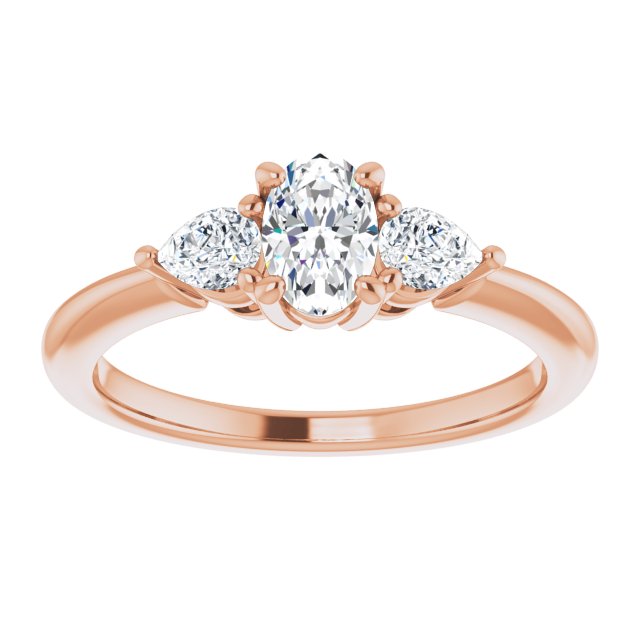 oval-18K Rose gold