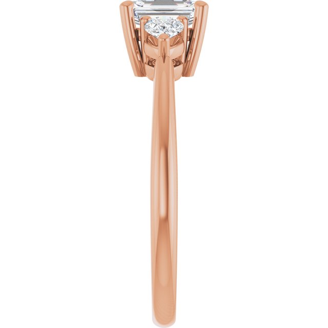 emerald-10K Rose gold