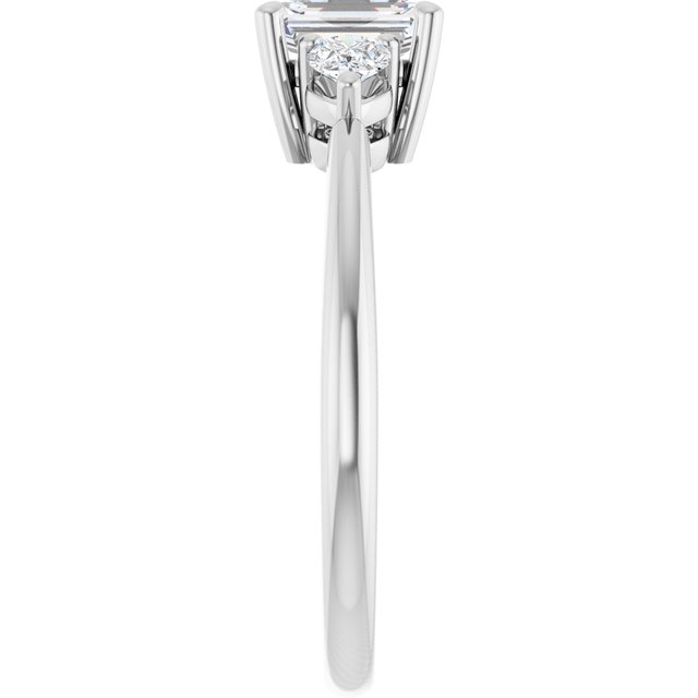 emerald-10K White gold