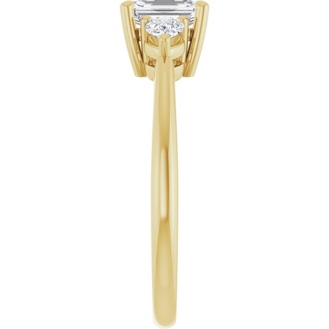 emerald-10K Yellow gold