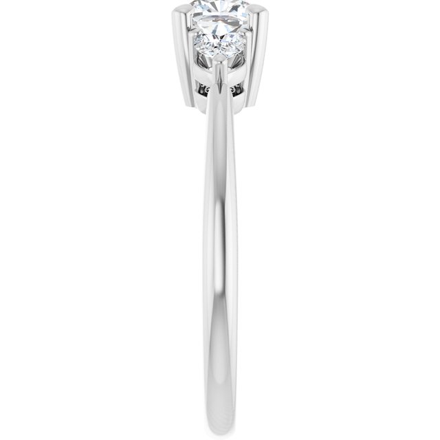 cushion-18K White gold
