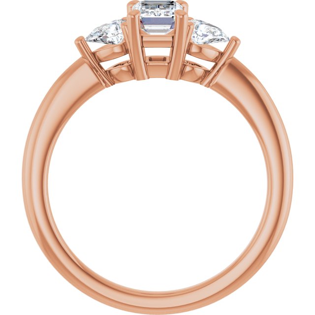emerald-18K Rose gold