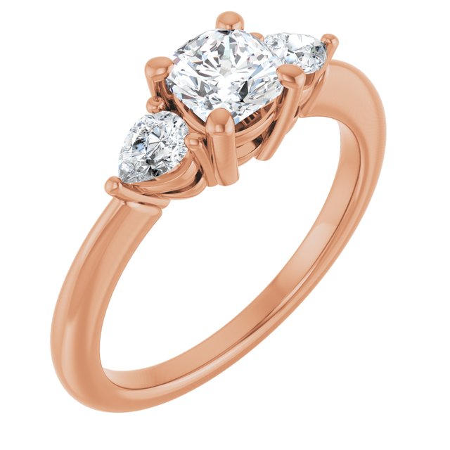 cushion-18K Rose gold