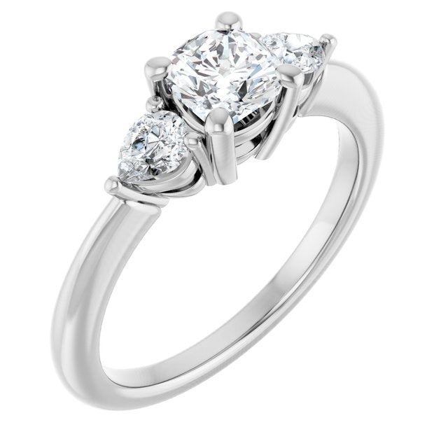 cushion-18K White gold