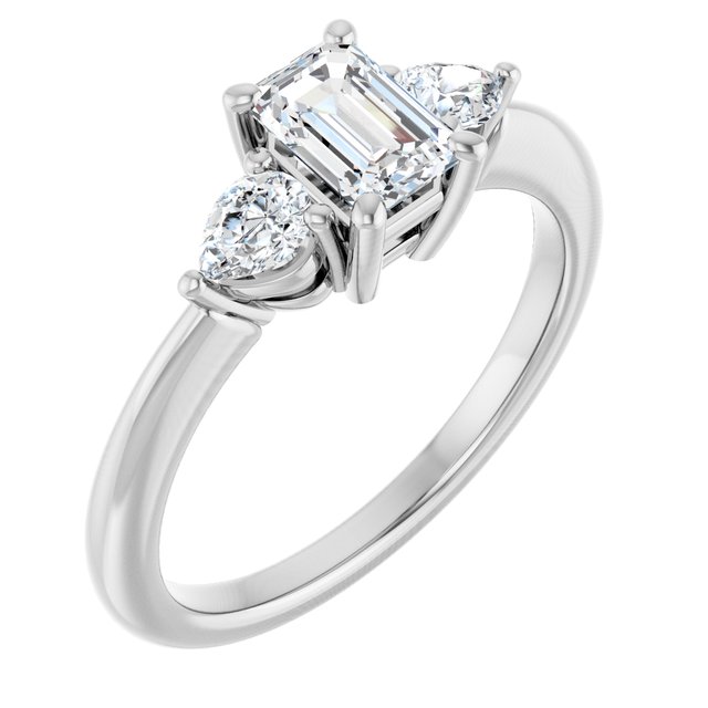 emerald-18K White gold