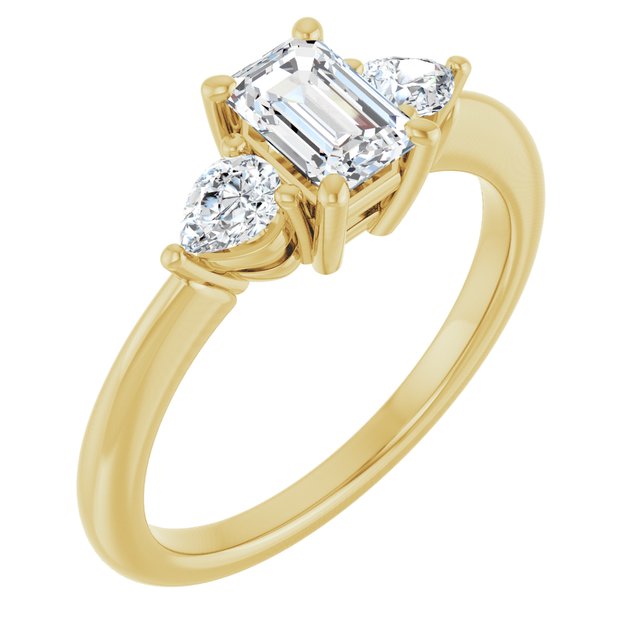 emerald-18K Yellow gold