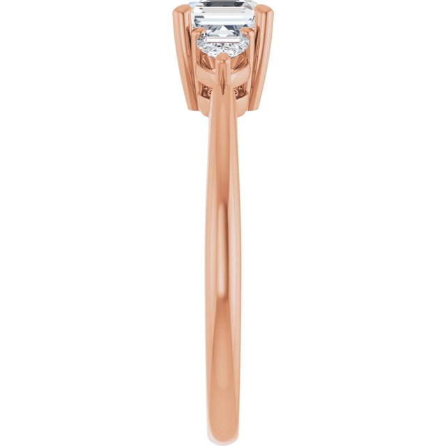 asscher-18K Rose gold