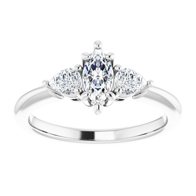 marquise-18K White gold