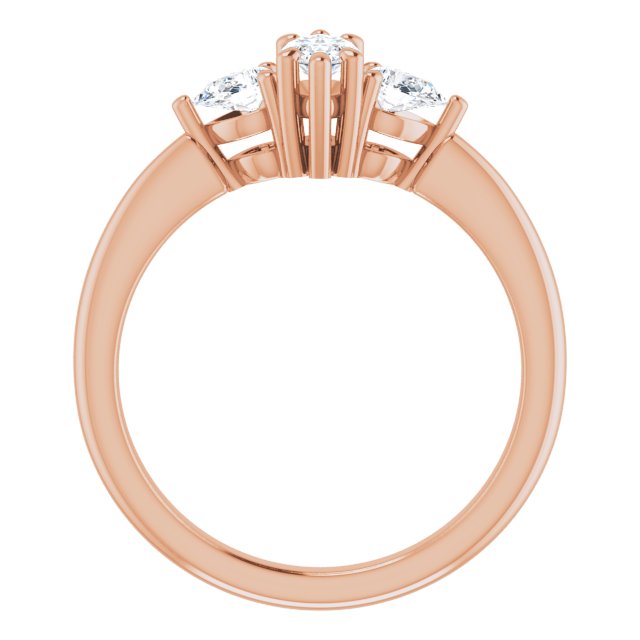 marquise-18K Rose gold