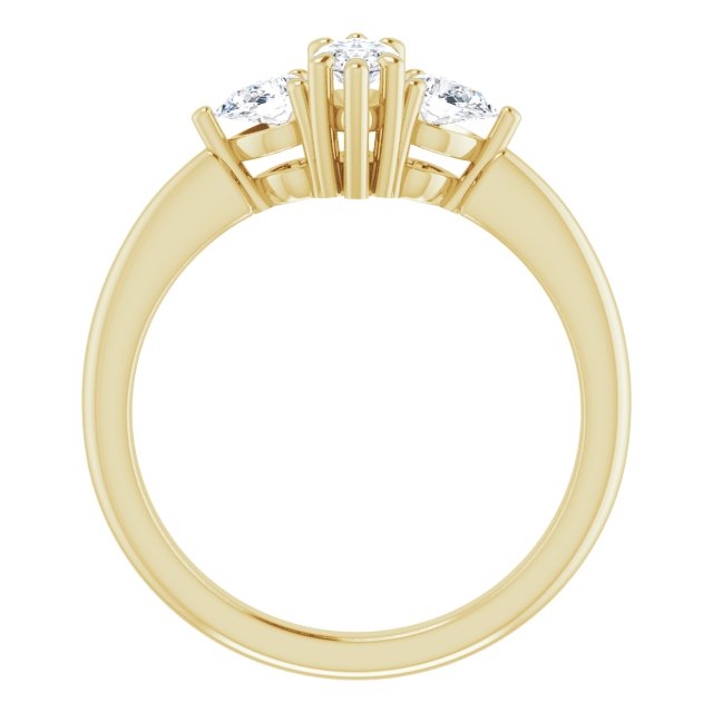 marquise-14K Yellow gold