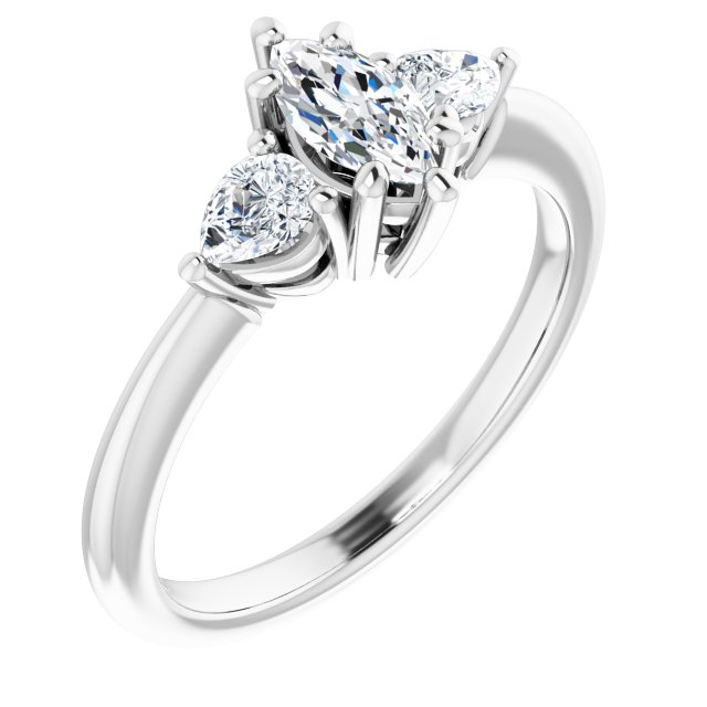 marquise-14K White gold