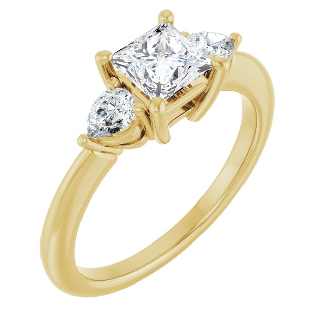 square-18K Yellow gold