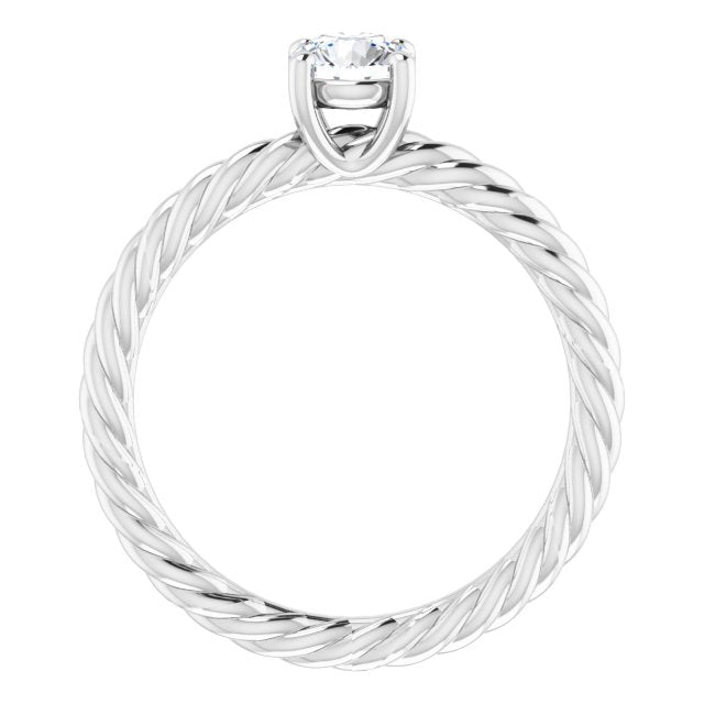 round-14K White gold