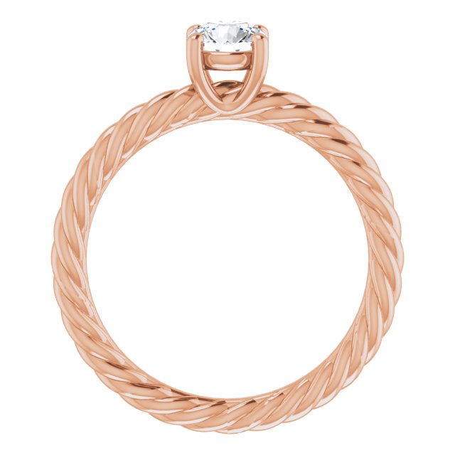 round-18K Rose gold