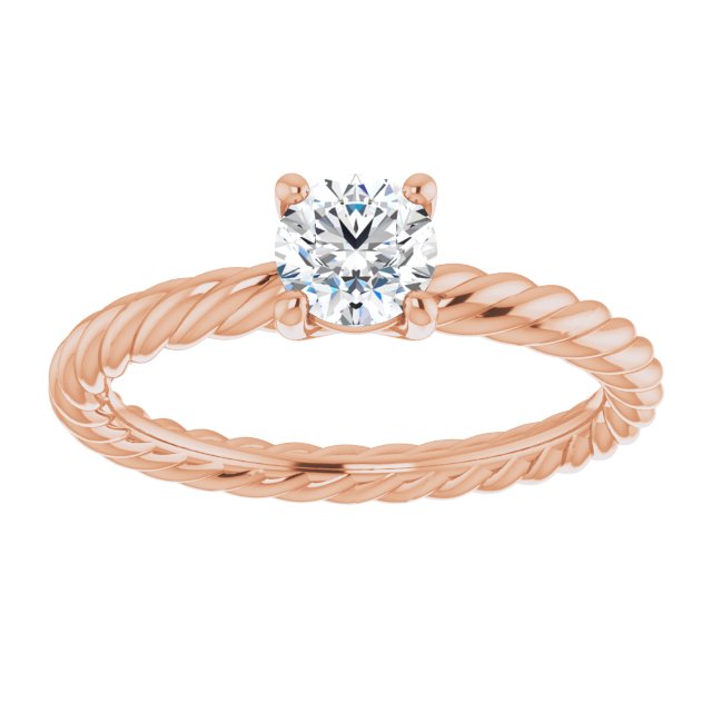 round-10K Rose gold