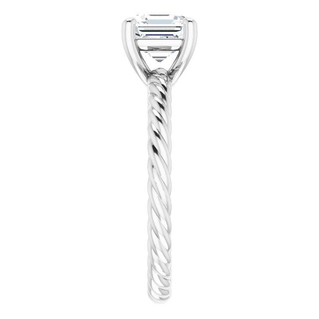 asscher-14K White gold