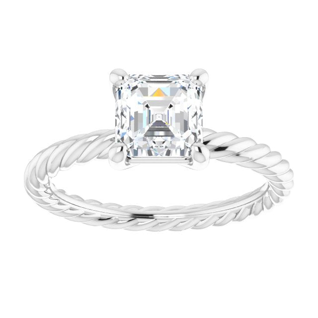 asscher-14K White gold