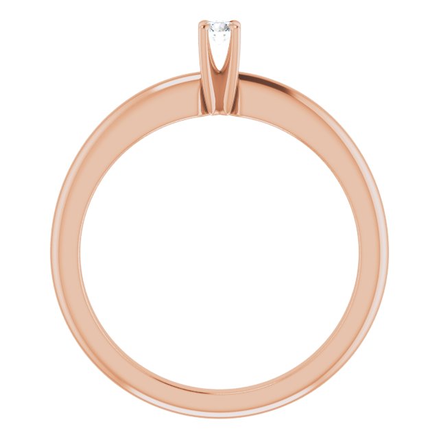round-10K Rose gold