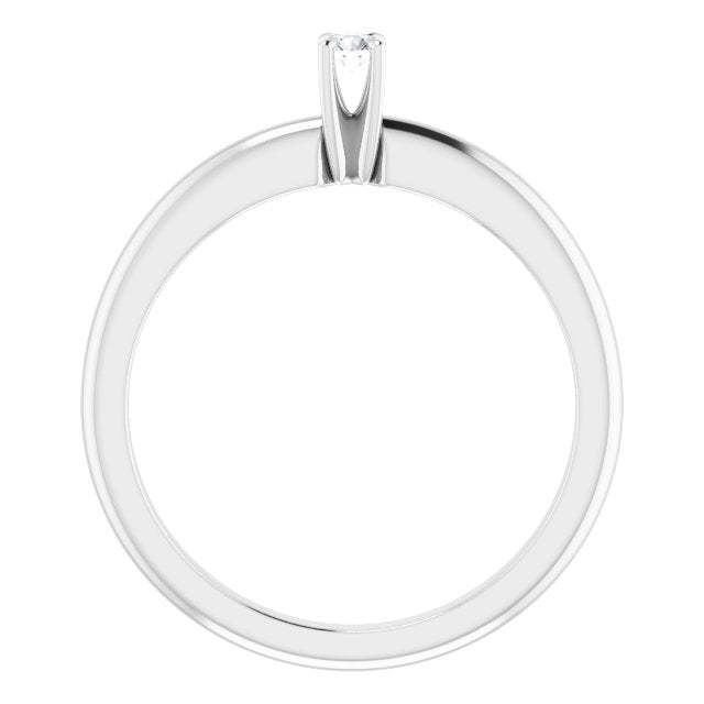round-14K White gold