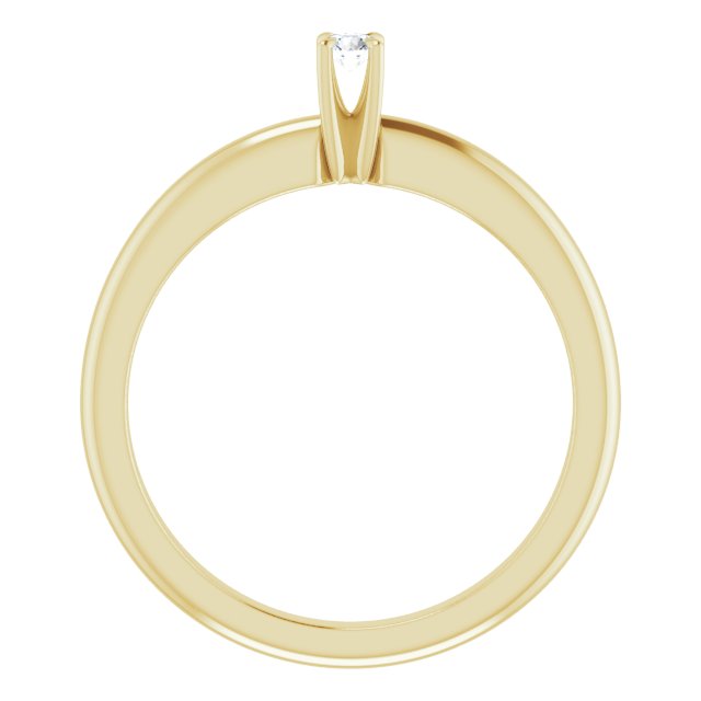 round-18K Yellow gold