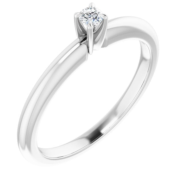 round-18K White gold