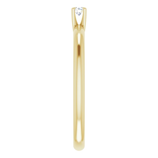 round-18K Yellow gold