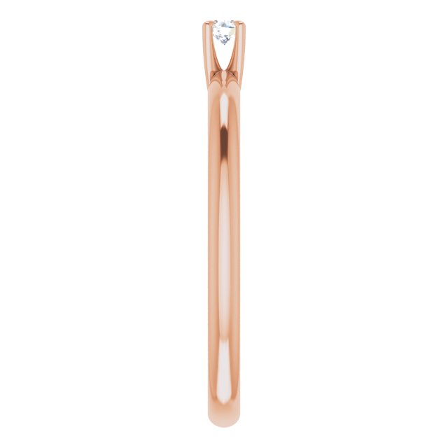 round-10K Rose gold