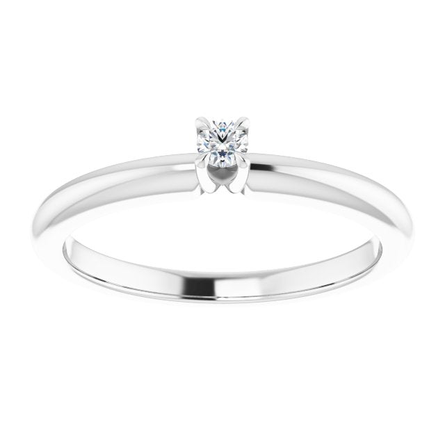 round-14K White gold