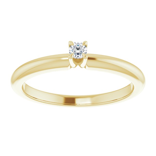 round-14K Yellow gold