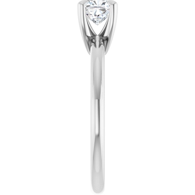 cushion-18K White gold