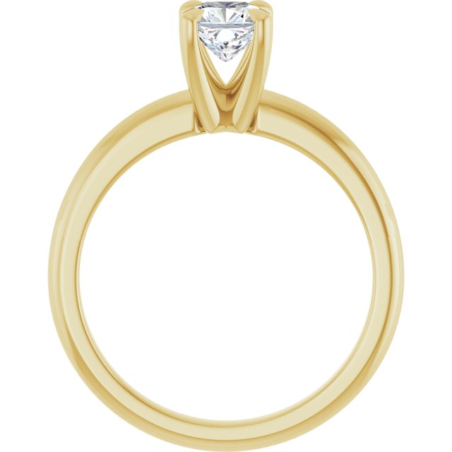 cushion-18K Yellow gold