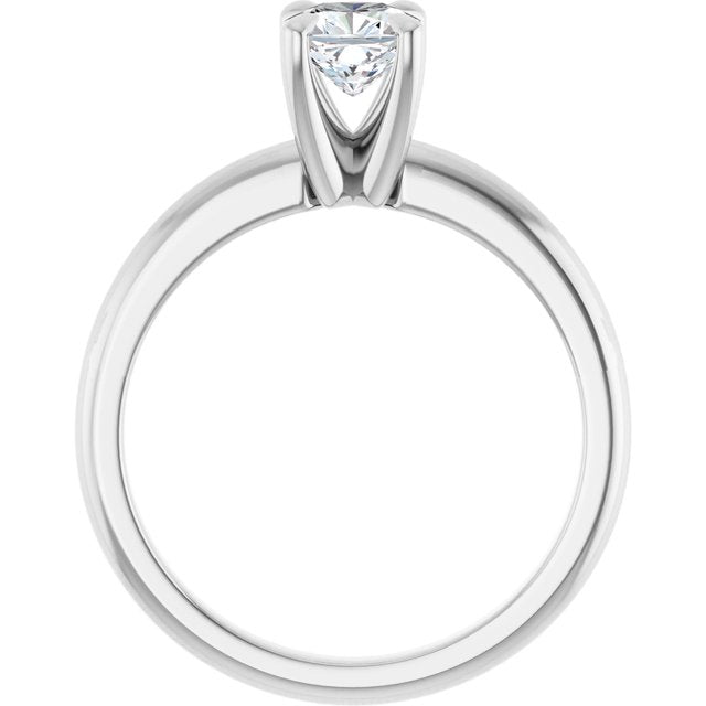 cushion-14K White gold