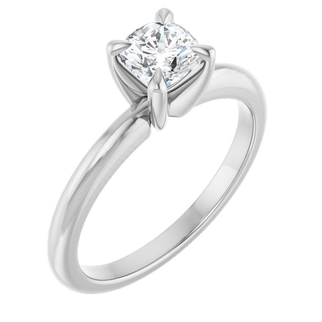 cushion-14K White gold
