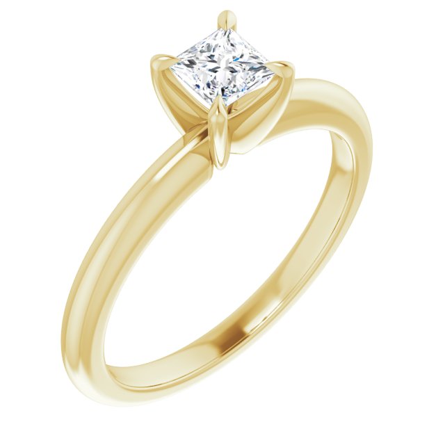 square-18K Yellow gold