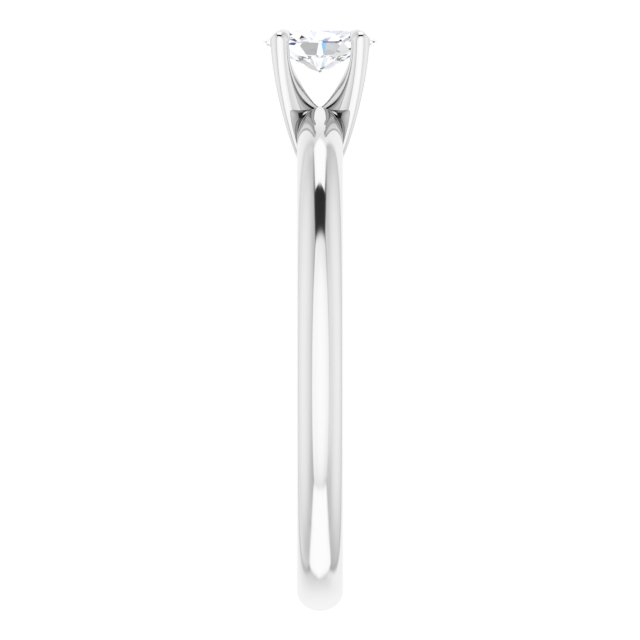 oval-18K White gold