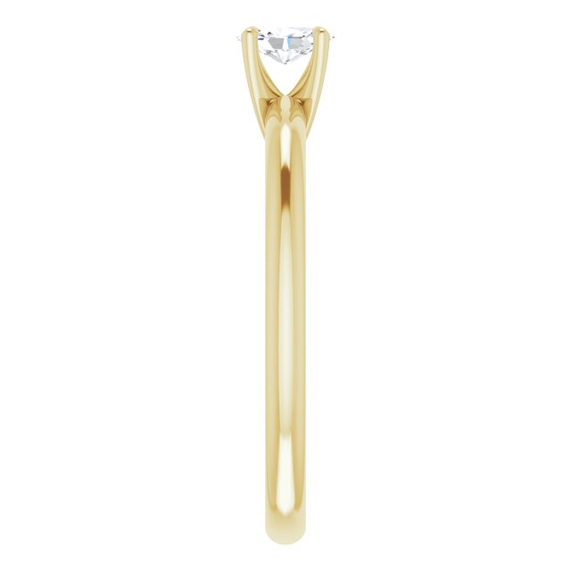 oval-18K Yellow gold