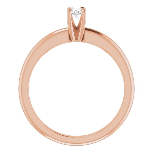 oval-14K Rose gold