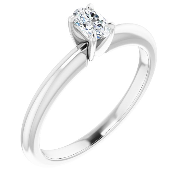 oval-10K White gold
