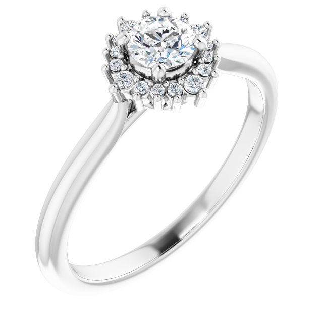 round-10K White gold