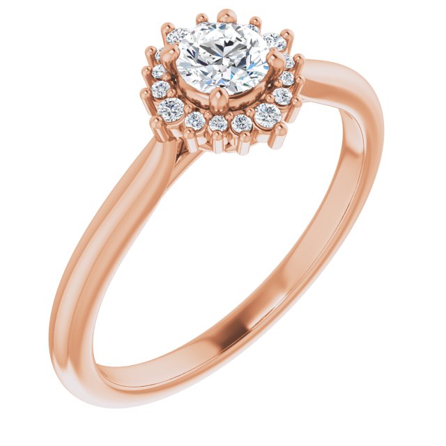 round-18K Rose gold