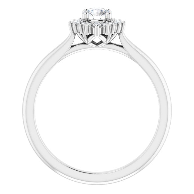 round-14K White gold