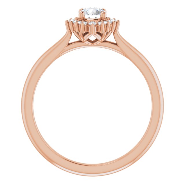 round-14K Rose gold