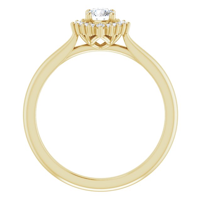 round-14K Yellow gold