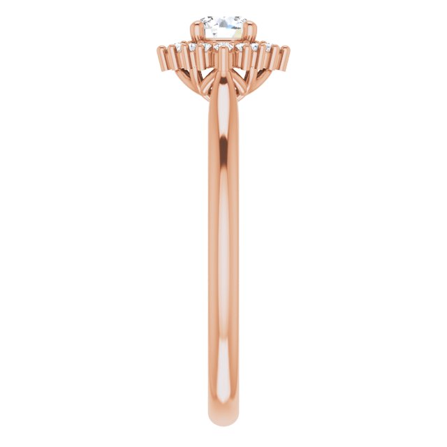 round-18K Rose gold