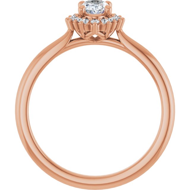 oval-18K Rose gold