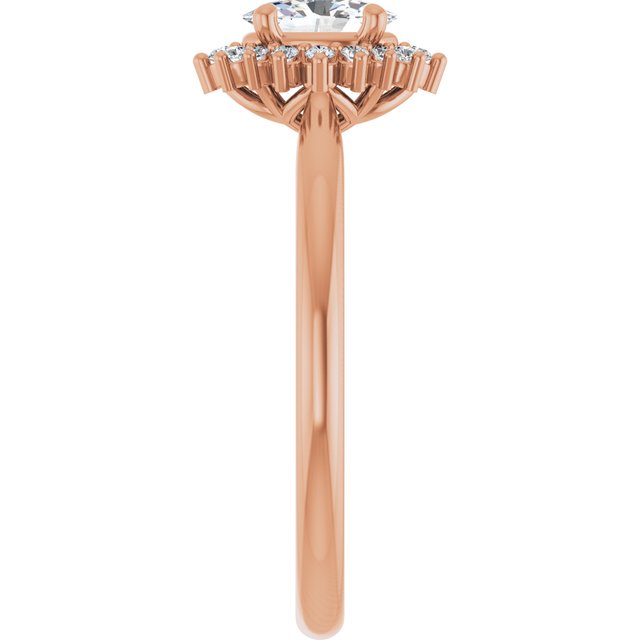 oval-18K Rose gold