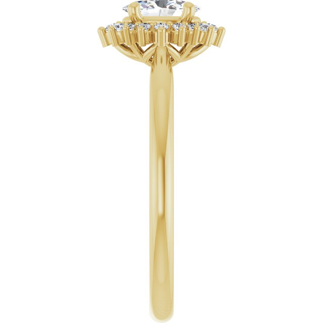oval-10K Yellow gold