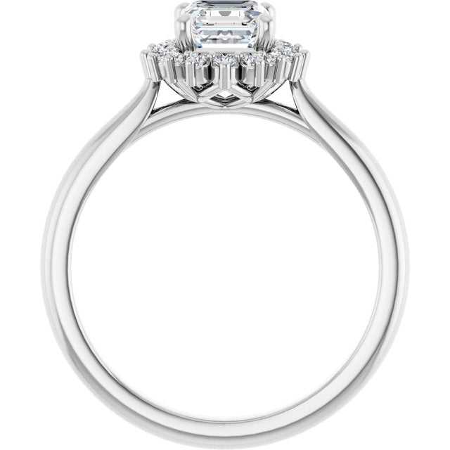 asscher-18K White gold