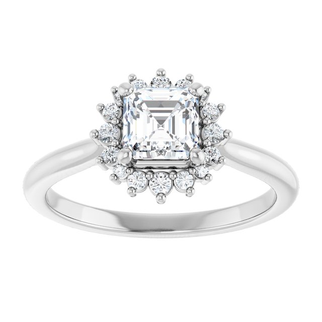 asscher-18K White gold