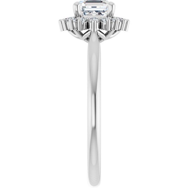 asscher-14K White gold
